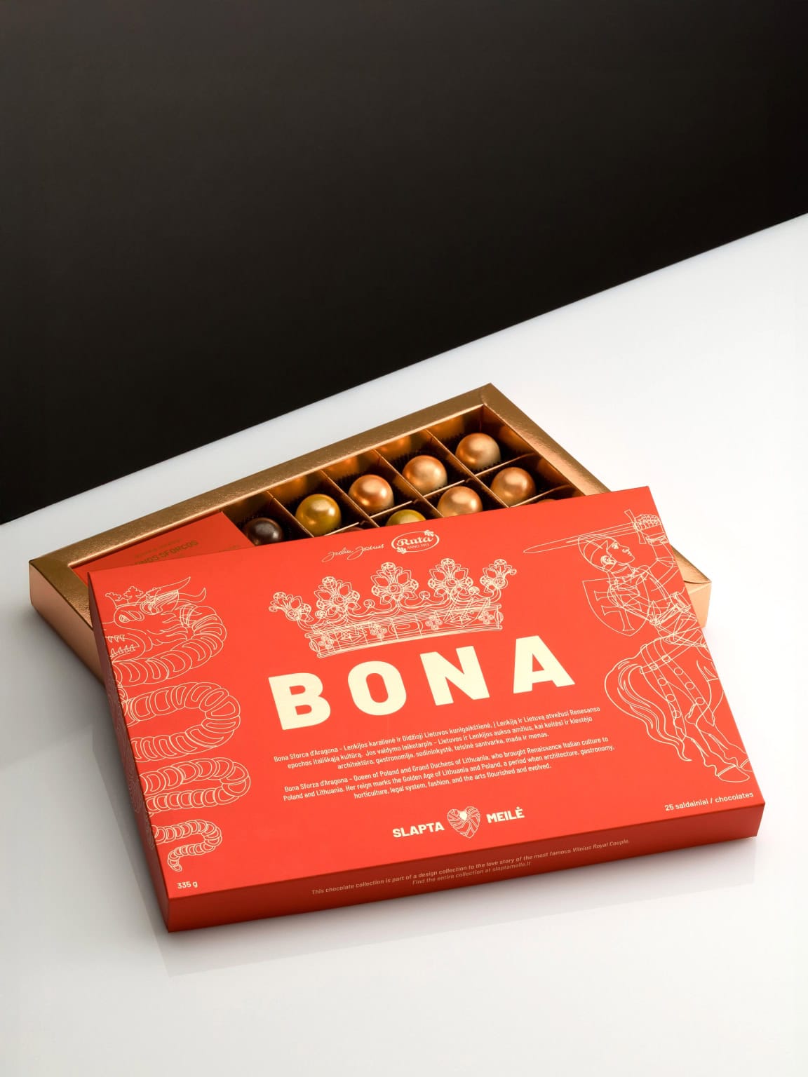 Šokoladinių saldainių rinkinys „Bona“