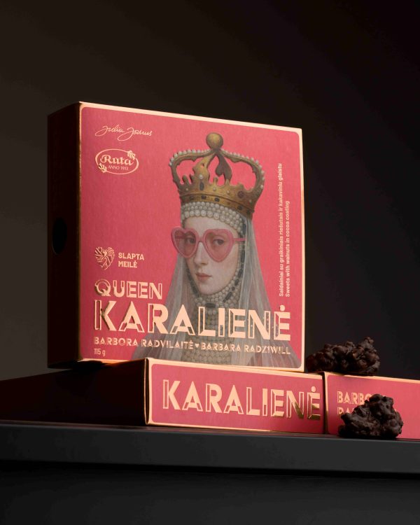 Saldainiai su graikiniais riešutais ir kakaviniu glaistu „Karalienė Barbora Radvilaitė“ - Image 2
