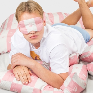 Satino patalynės komplektas Jūsų Didenybei Rausva