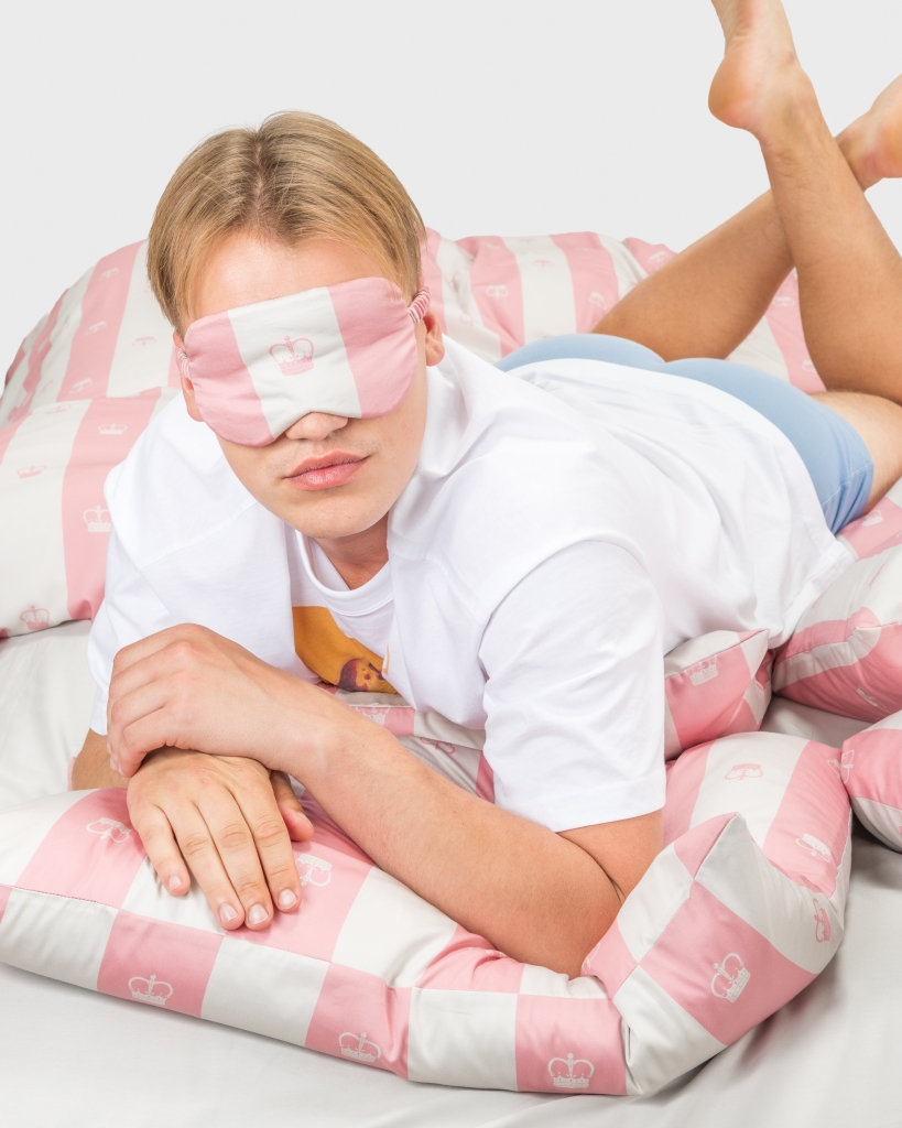 Satino patalynės komplektas Jūsų Didenybei Rausva