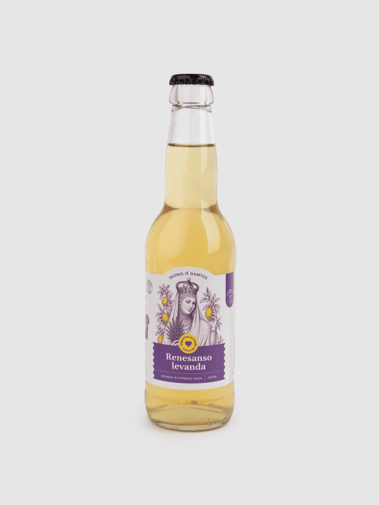 Gazuotas levandų limonadas Renesanso levanda