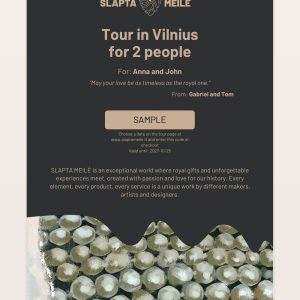 Slapta meilė tour gift voucher – example