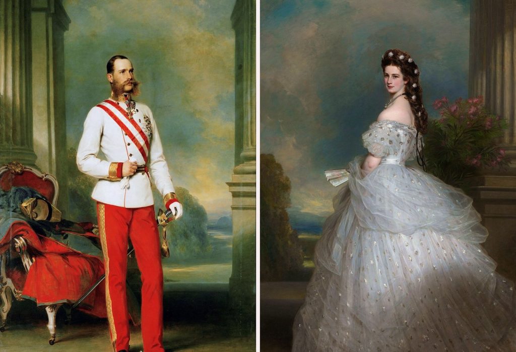 Imperatorius Pranciškus Juozapas ir imperatorienė Sisi – F. X. Winterhalterio portretai