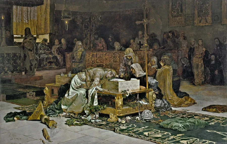 The Lovers of Teruel – painting by A. Muñoz Degrain