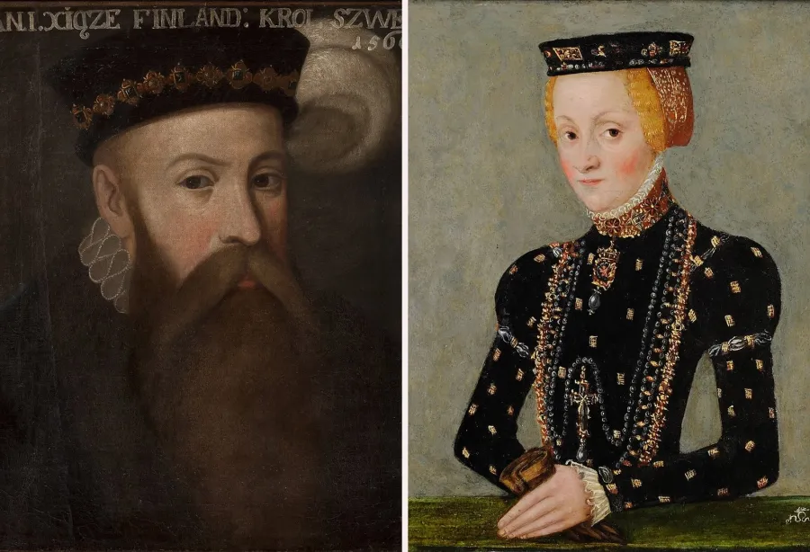 John III Vasa and Catherine Jagiellon – two portraits