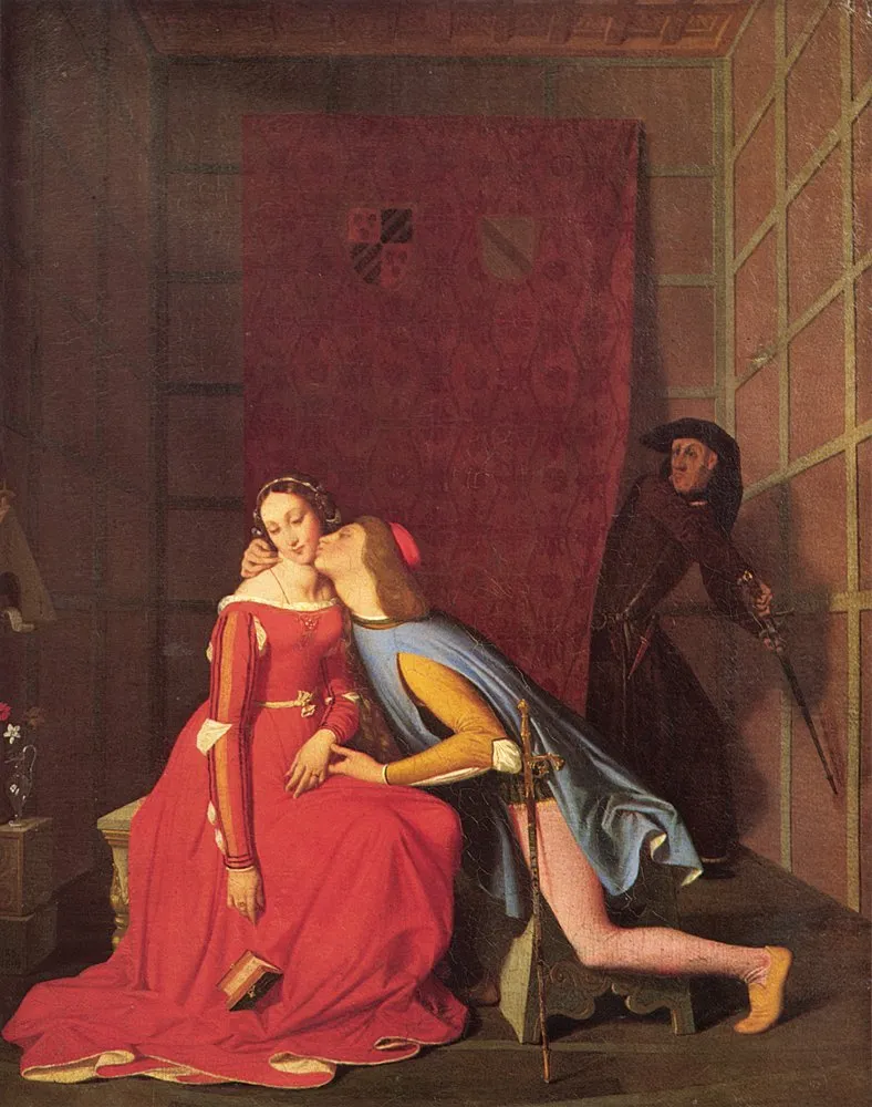 Paolo and Francesca – painting by J.-A.-D. Ingres